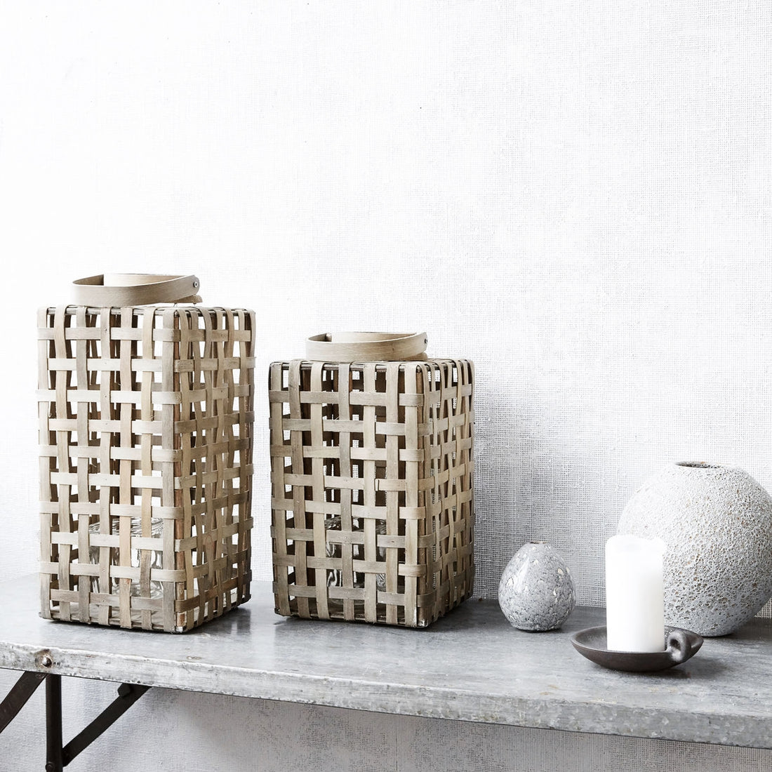 Lanterne bambou et verre