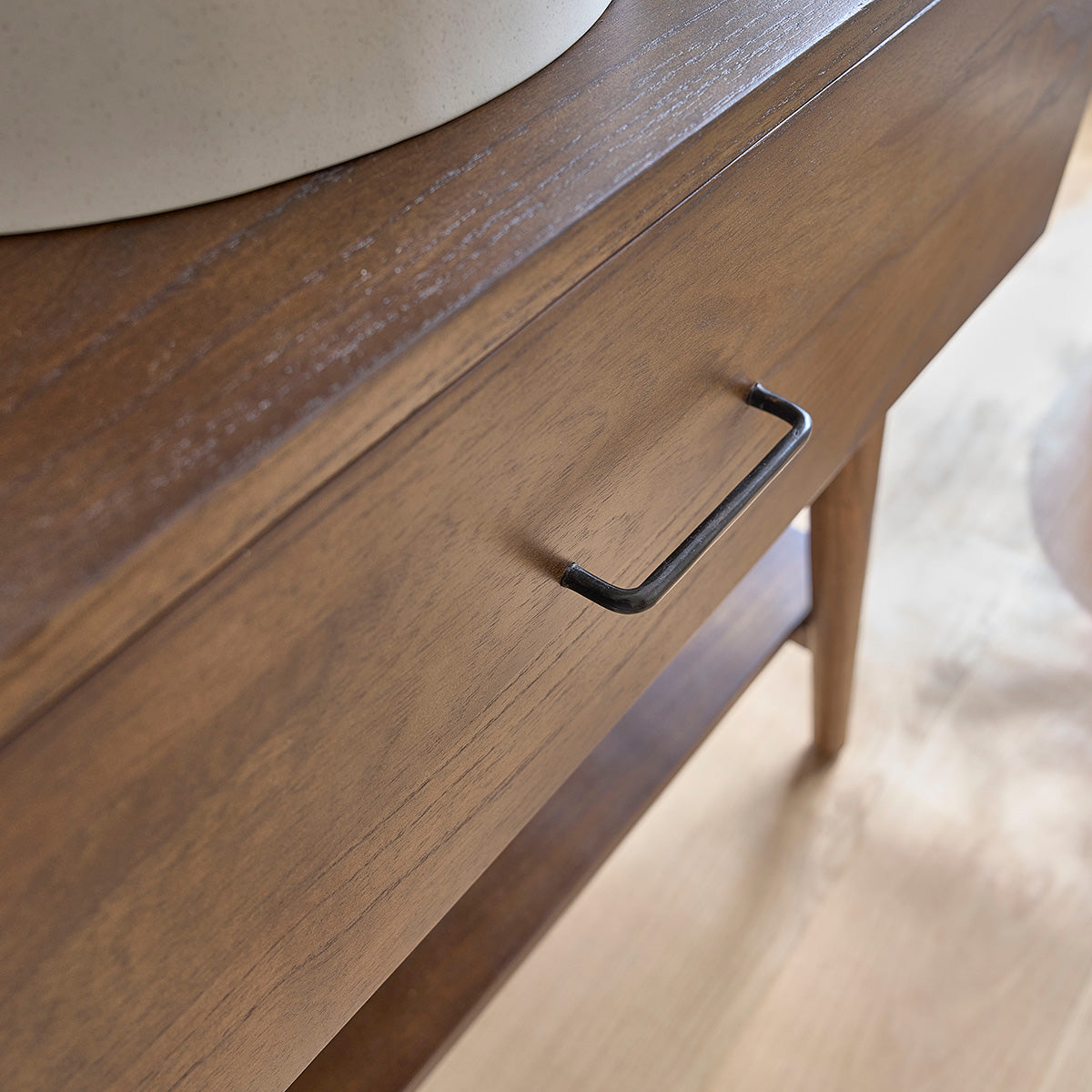 CALIXTE - Meuble de salle de bain en mindi massif 80 cm