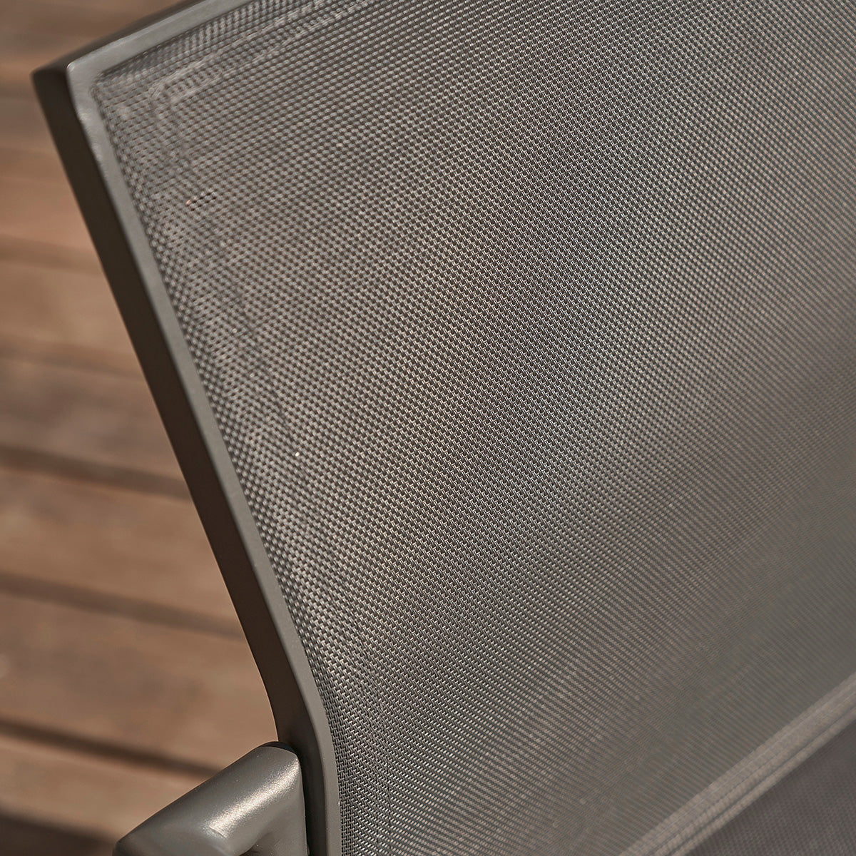 LAGON - Fauteuil en aluminium et textilène gris