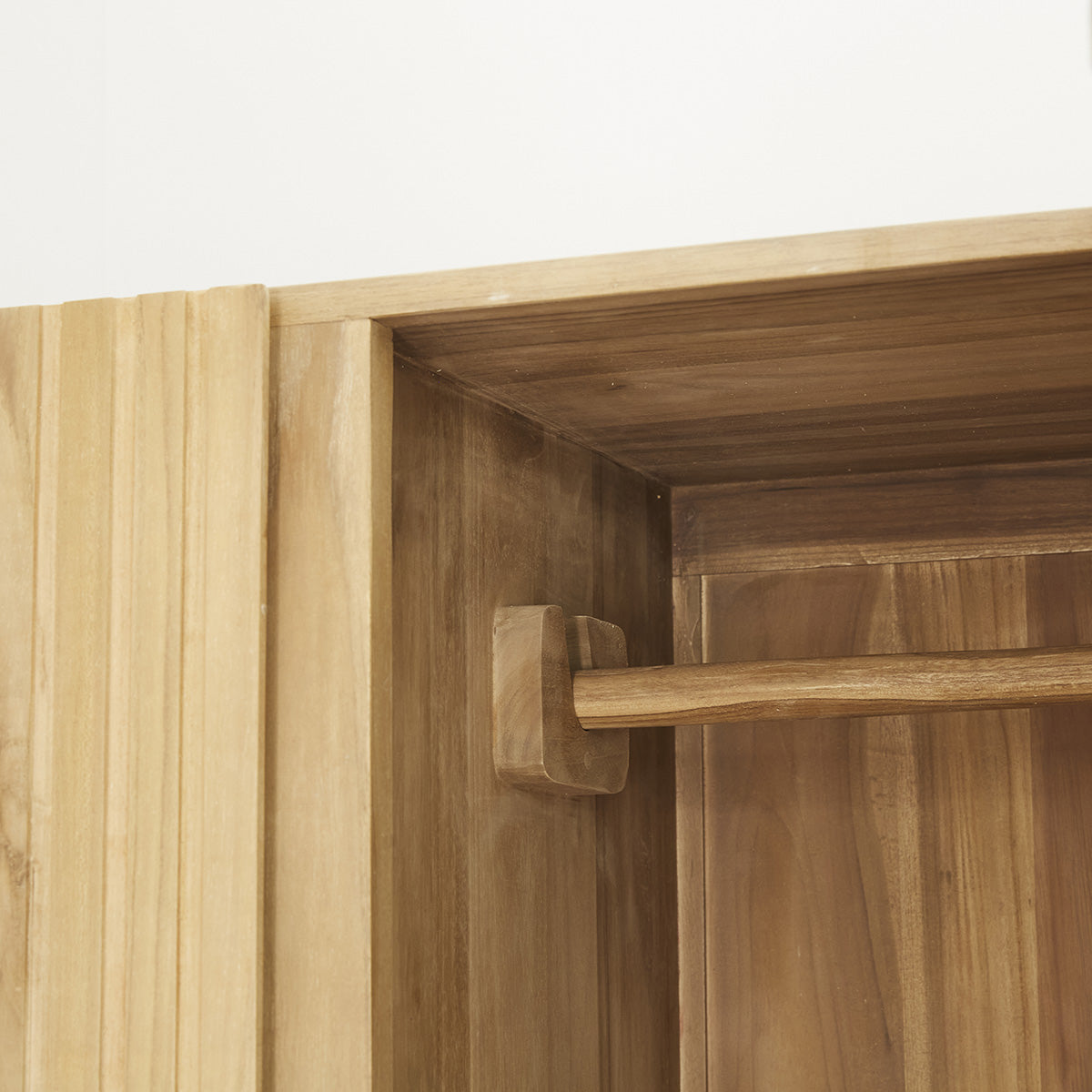 PORTLAND - Armoire en teck massif 95 cm