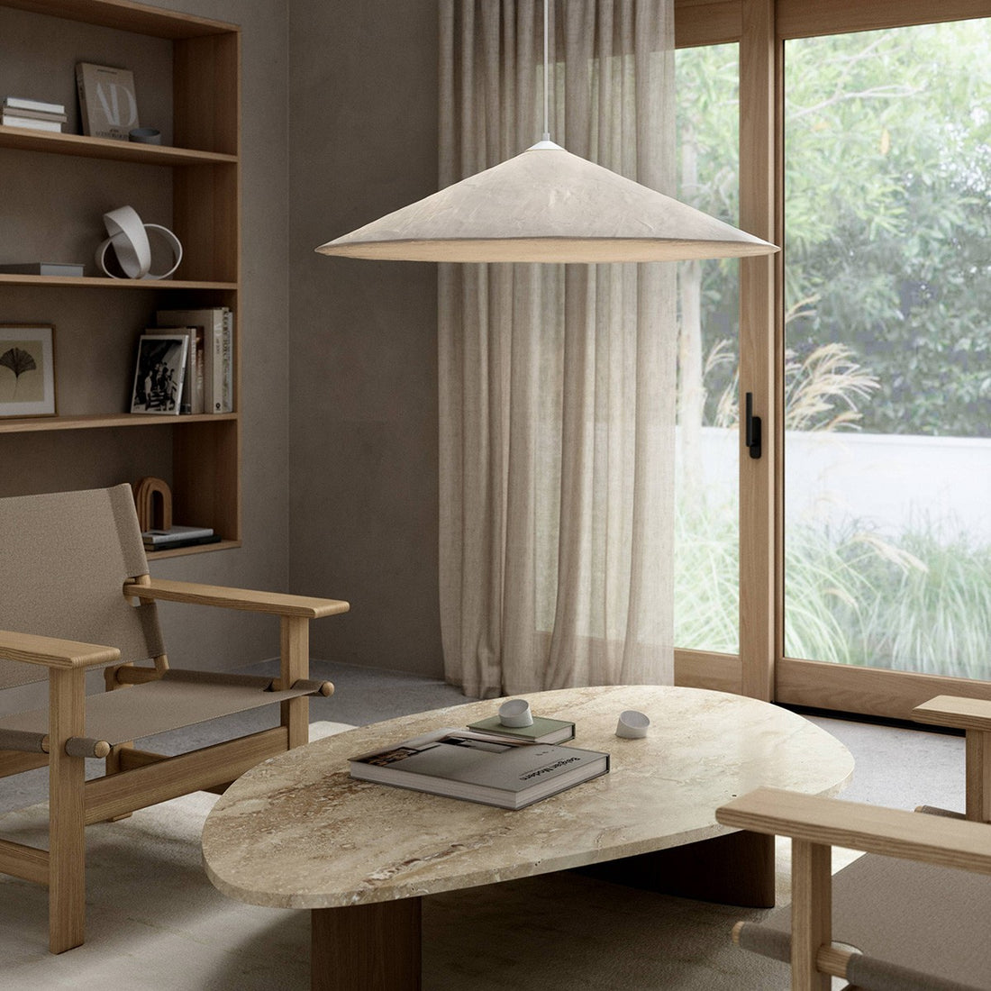 Suspension Hill Ø 55 cm blanc