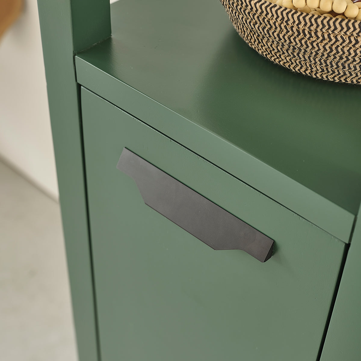 OLIVIA - Colonne de salle de bain verte en bois d'acacia 160 cm