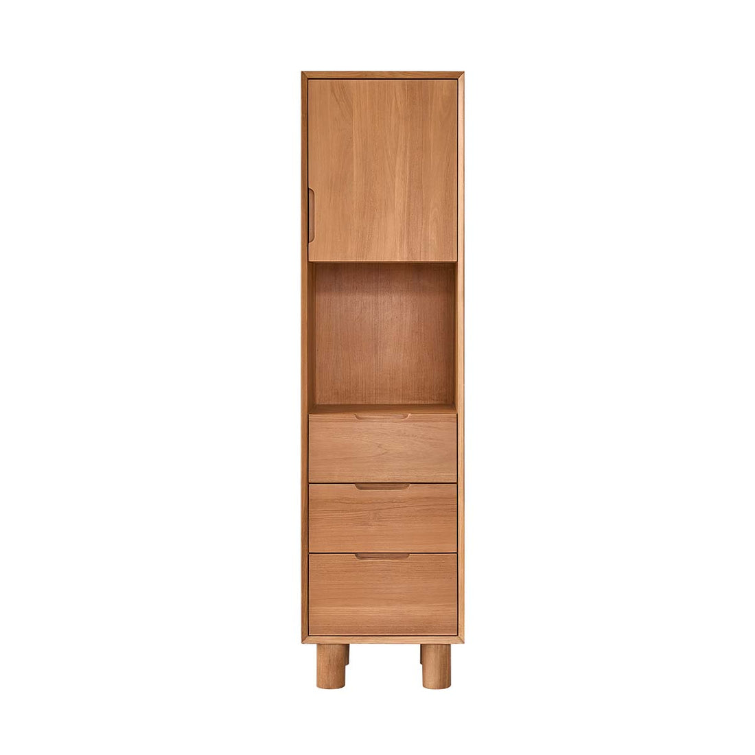 GUSTAVE - Colonne de salle de bain en teck massif 45 cm