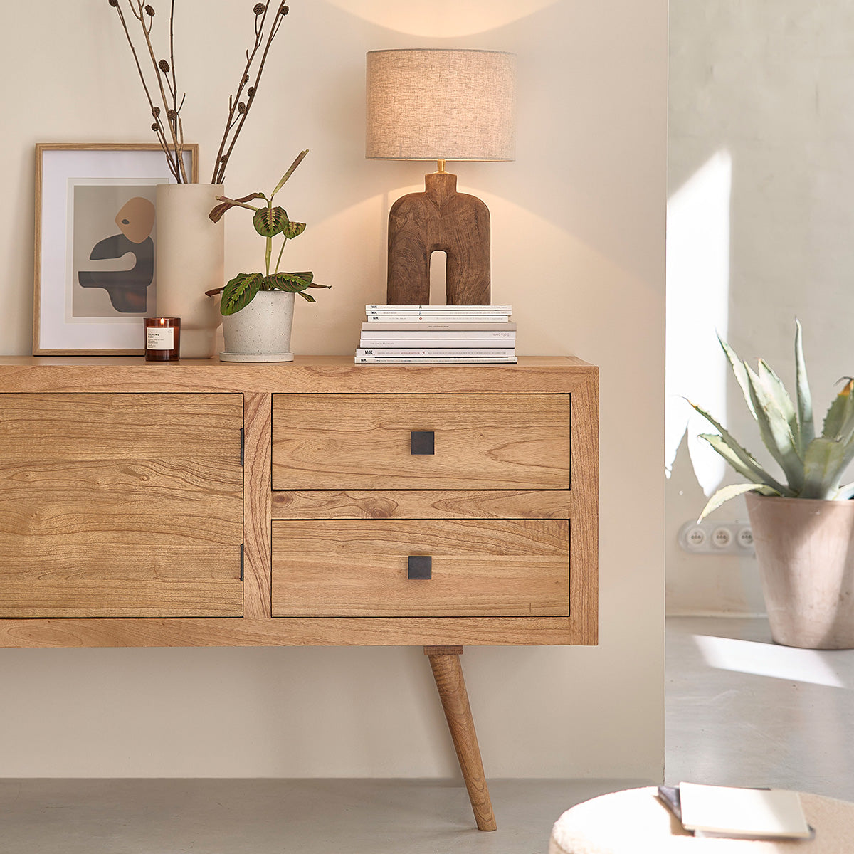 SACHA - Commode en mindi massif 180 cm